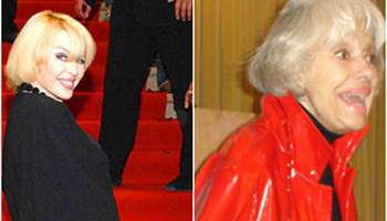 Carol Channing and  Kylie Minogue, separated at birth?