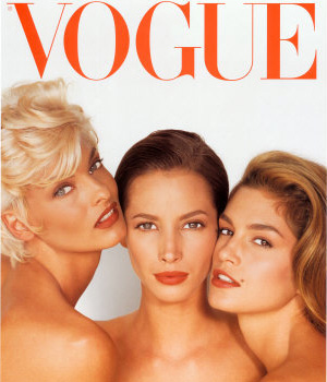 Christy Turlington, Cindy Crawford, Linda Evangelista Vogue Cover, June 1991