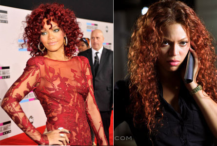 beyonce red hair rihanna